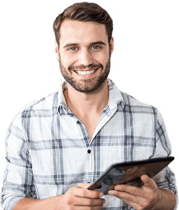 Homme dans site web pour Microbrasseries